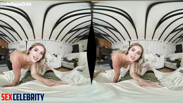 Addison Rae makes nice blowjob and handjob in VR deepfake porn tape