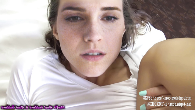 Hot deepfake sex Emma Watson with blowjob and big swallow porn