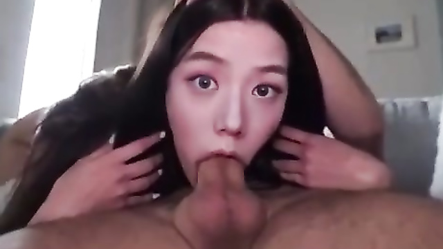 Kpop Jisoo (지수) BLACKPINK (블랙핑크) took the dick very deep in her mouth