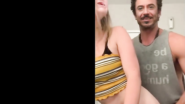 Robert Downey Jr. shoves his dick up Billie Eilish's ass [DeepFake]