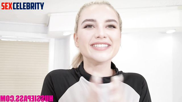 Hot babe Florence Pugh likes liking big black dicks and balls [PREMIUM]