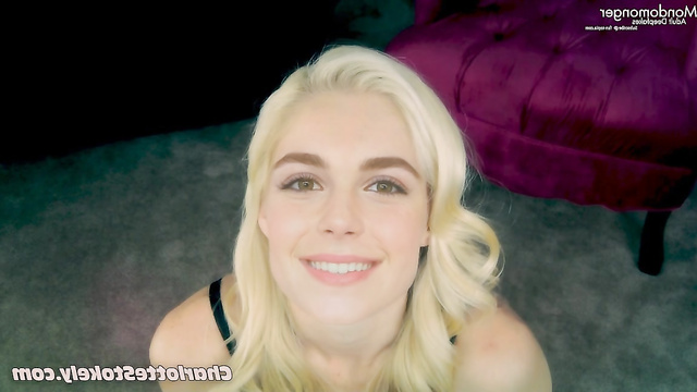 Hot blonde Kiernan Shipka asking for a lot of cum on her face [PREMIUM]