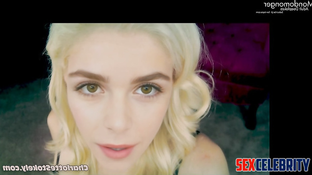 Hot blonde Kiernan Shipka asking for a lot of cum on her face [PREMIUM]