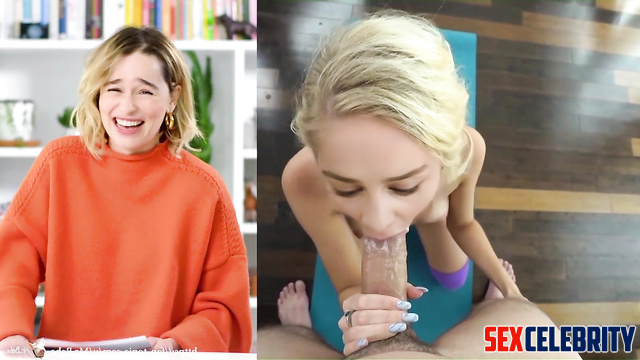 Fake Emilia Clarke seduced a bald fitness traine [PREMIUM]