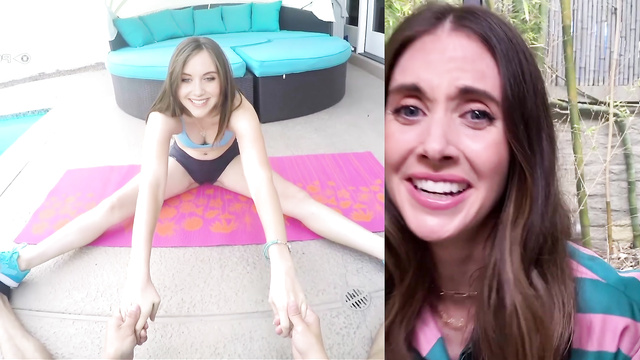 Alison Brie commenting her nice fuck in gym - fake [PREMIUM]