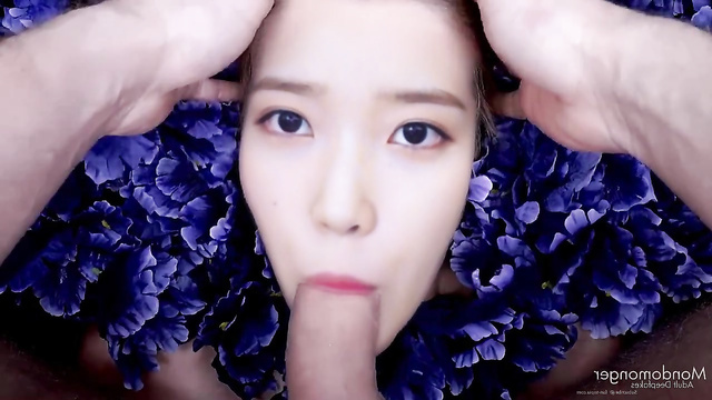 Fake babe IU juicy blowjob in flowers // 아이유 섹스 장면 [PREMIUM]