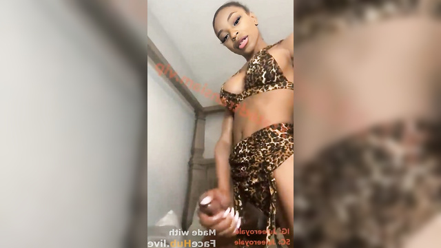 Bianca Belair from WWE jacks her big schlong