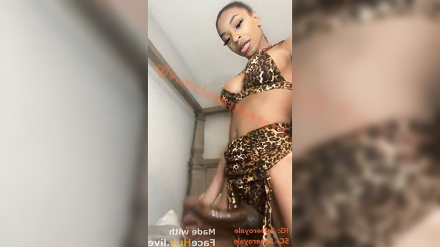 Bianca Belair from WWE jacks her big schlong