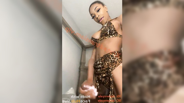 Bianca Belair from WWE jacks her big schlong