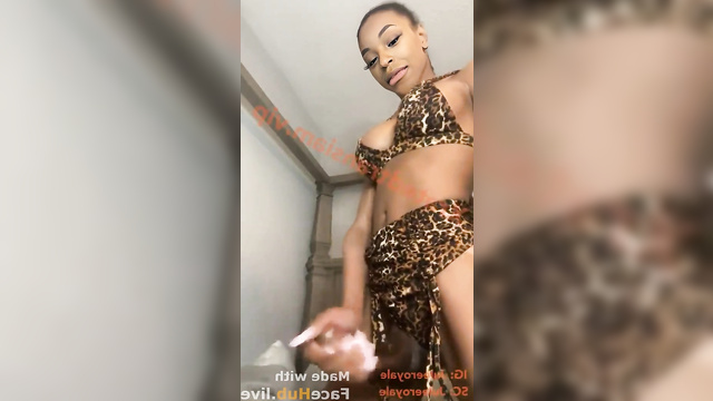 Bianca Belair from WWE jacks her big schlong