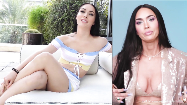 Hot hollywood babe Megan Fox masturbates by sex toy, fake [PREMIUM]