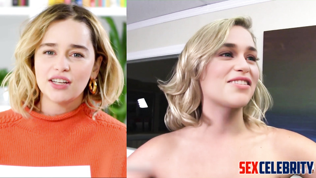 Fake Emilia Clarke masturbated shaved pussy on camera [PREMIUM]