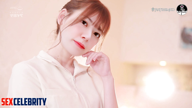 Sakura (사쿠라 아이즈원 르세라핌) massage smoothly turned into fucking - real fake