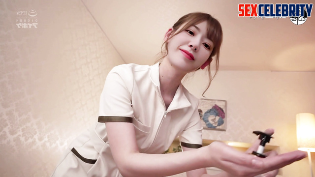 Sakura (사쿠라 아이즈원 르세라핌) massage smoothly turned into fucking - real fake