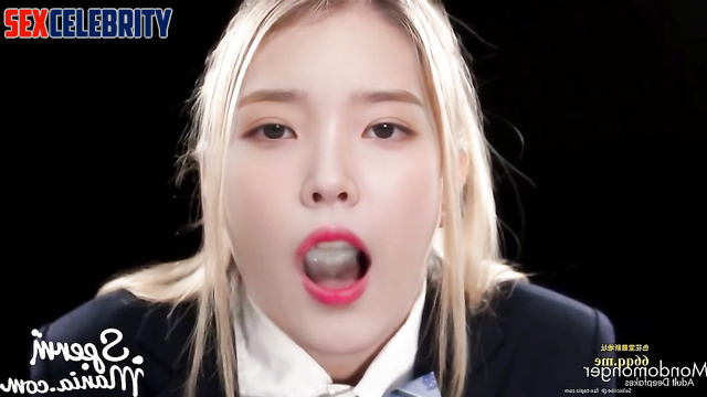 Hot blondie IU (이지은) training to be cum eating slut 딥 러닝 프로그램 [PREMIUM]