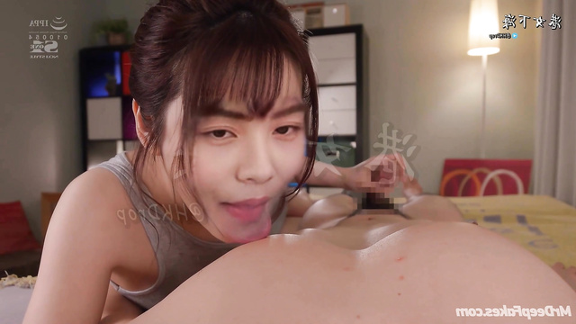 Hot chinese babe Agnes Chow making deep blowjob / 周庭 名人性爱