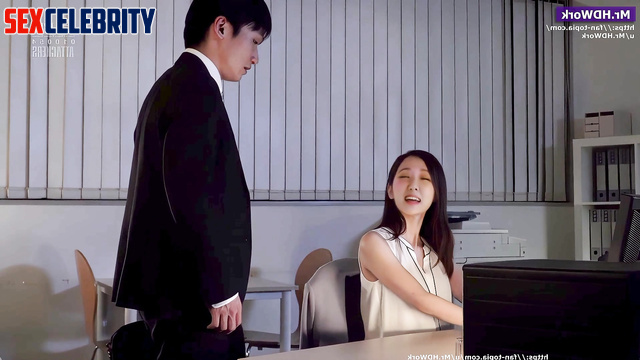 Office blowjob - Rose hot sex scenes (로제 가짜 연예인 포르노)