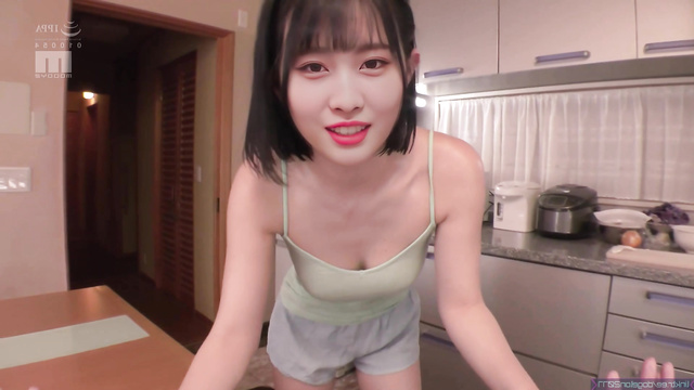 Pov hot blowjob - Momo sucking dick at the kitchen, ai (모모 트와이스) [PREMIUM]