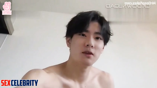 Nude Jungwon (엔하이픈) gives an interview and jerks off on camera