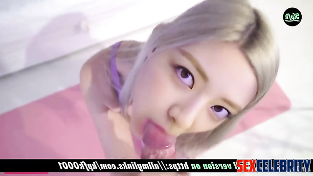 Fake blonde Yuna deep throat deepfake video (신유나 있지)