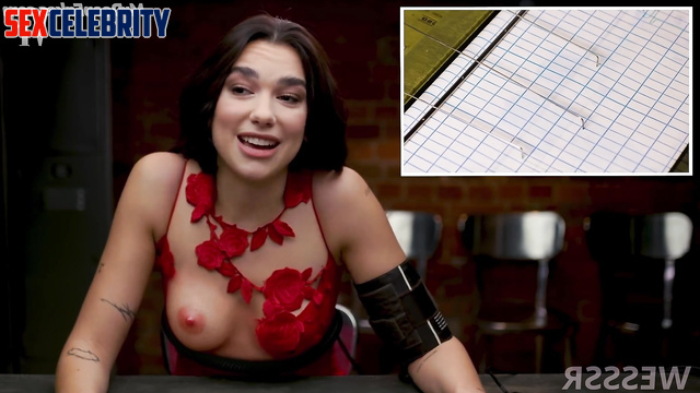 Burning brunette Dua Lipa was brought in for interrogation - fake