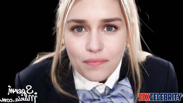 Emilia Clarke swallows a lot of sperm - smart face change [PREMIUM]