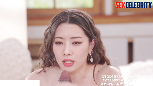 Nude Dahyun (다현 트와이스) gets big black cock in her mouth and pussy