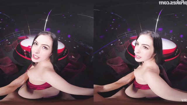 Hot doggystyle sex with Anne Hathaway in VR || AI fakes