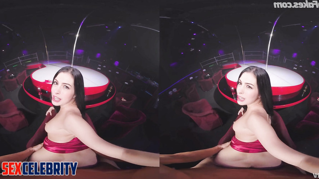 Hot doggystyle sex with Anne Hathaway in VR || AI fakes