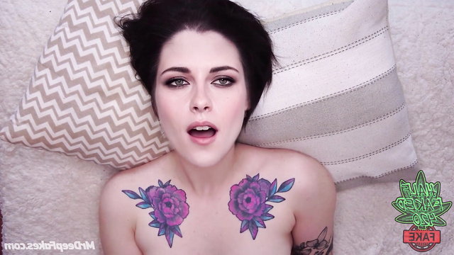 Fake Kristen Stewart - sexy goth girl wants to fuck