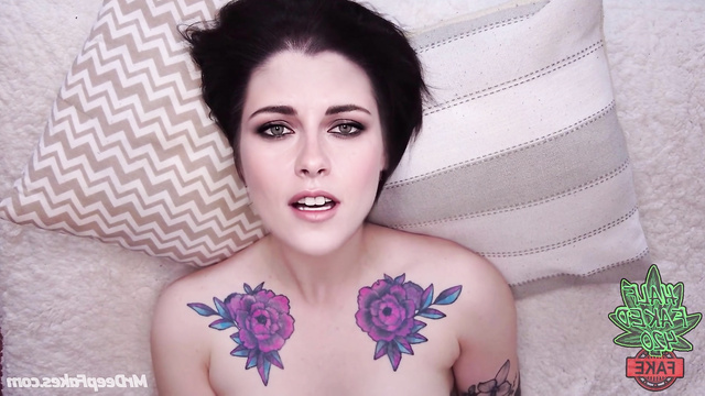 Fake Kristen Stewart - sexy goth girl wants to fuck