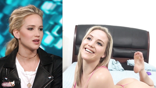 Curvy blonde vs big dick - Jennifer Lawrence deepfake [PREMIUM]