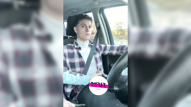 Tom Holland gets handjob & blowjob while driving a car /deepfakes