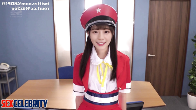 Hinatazaka46 (日向坂46) / Stewardess POV blowjob - Nao Kosaka 小坂 菜緒 アダルト