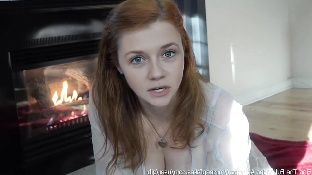 Redhead slut sucks your juicy dick, pov sex scenes with Bonnie Wright