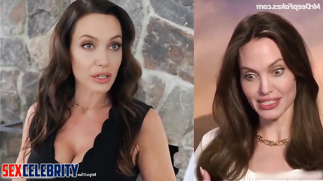 Angelina Jolie - anal on a very first date [real fakes]