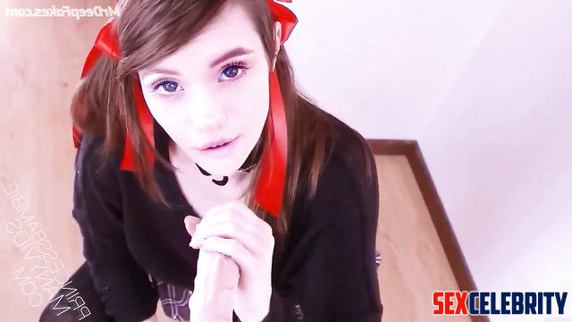 Cute bitch Debby Ryan sucking a dildo, deep learning program