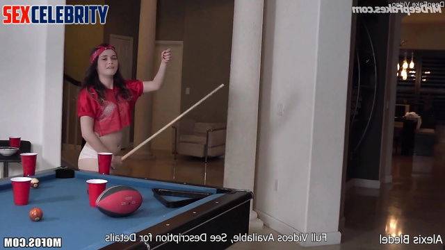 Brunette trying to seduce you on the pool table, watch