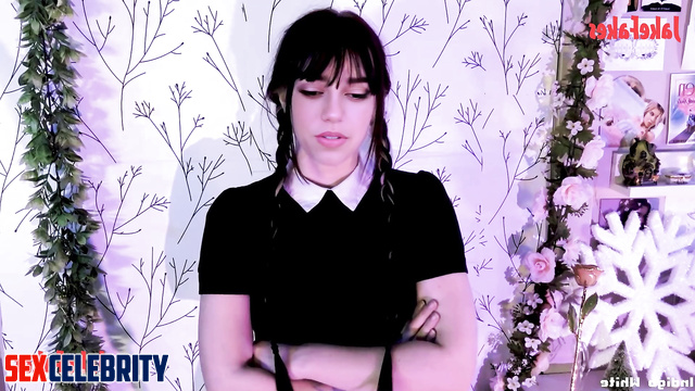 Jerk off instruction - fake Jenna Ortega as Wednesday Addams