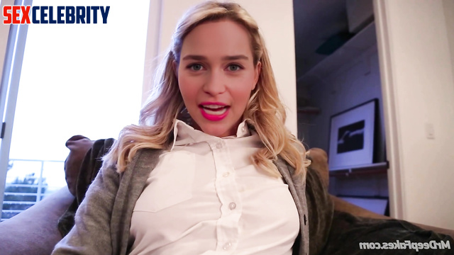 Whore recorded a masturbation video for fans - Emilia Clarke fakeapp