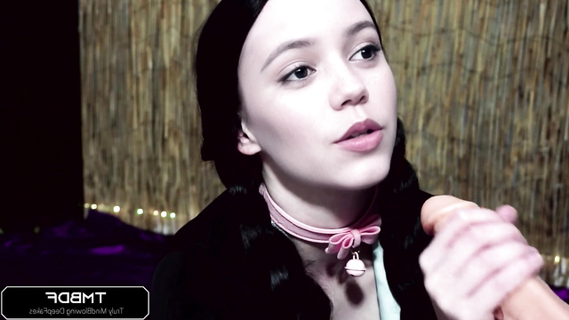 Sneaky fuck with Wednesday Addams - fake Jenna Ortega