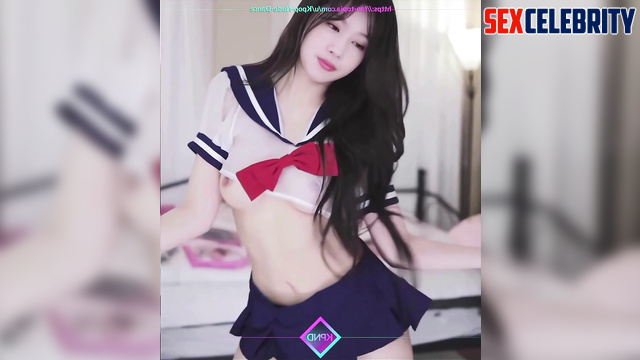 Good schoolgirl danced in uniform (webcam sex tape)  Sana 사나 트와이스