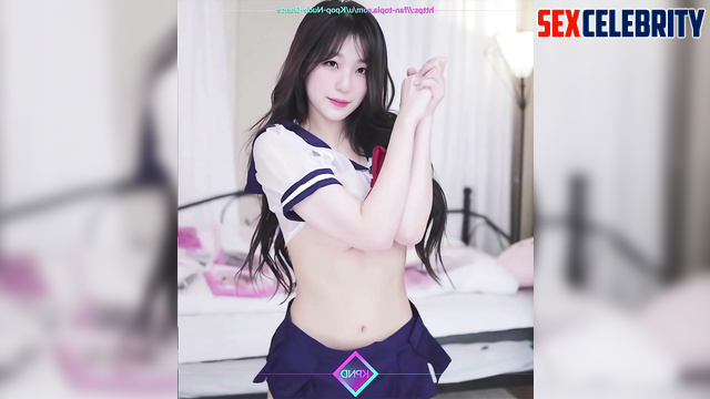 Solo dance (hot sex tape) for her fans - Jiheon Fromis_9 ai 백지헌 가짜 포르노