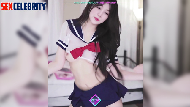 Solo dance (hot sex tape) for her fans - Jiheon Fromis_9 ai 백지헌 가짜 포르노