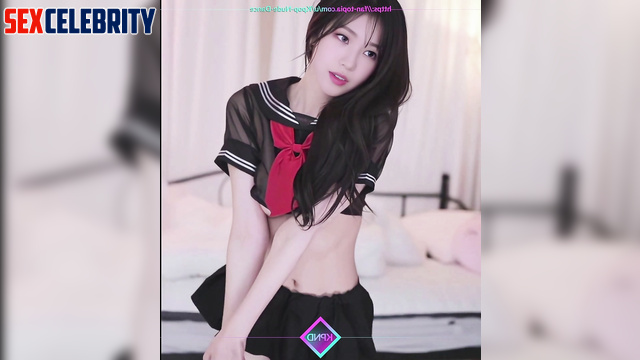 Karina (카리나) playing with her perfect tits / aespa 에스파 누드