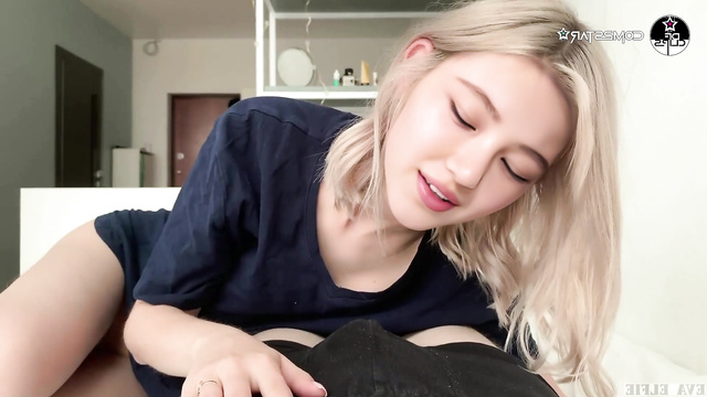 Danielle (다니엘) blows and rides big fat cock / NewJeans 뉴진스 진짜 가짜