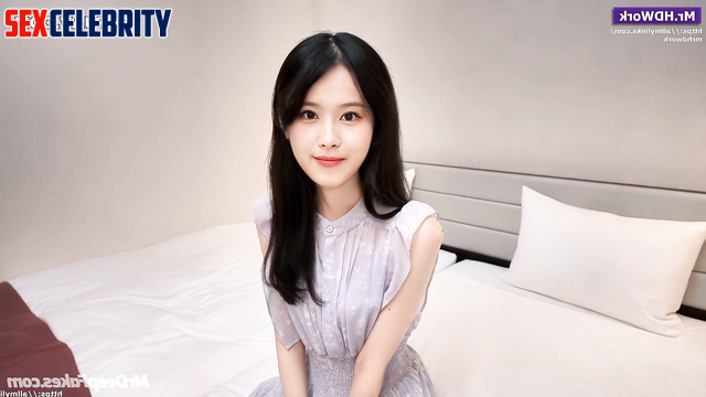 TWICE (트와이스) / Shy teen creampied at porn casting - Sana 사나 가짜 포르노