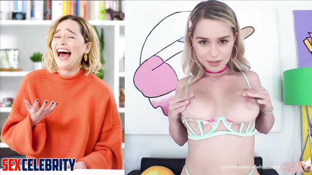 Busty blonde fucks with blacks - Emilia Clarke hot adult video