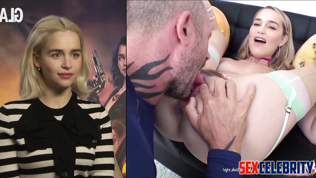 Tiny blonde loves interracial fuck - Emilia Clarke anal celebrity sex