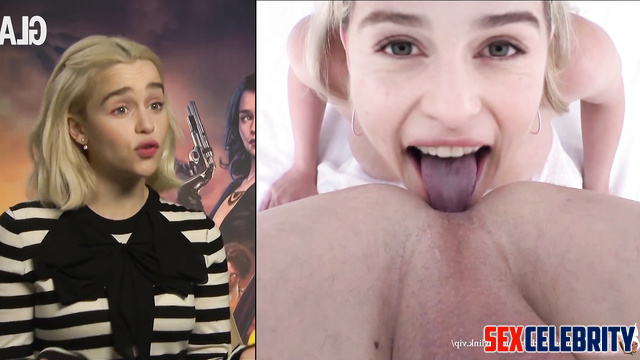 Tiny blonde loves interracial fuck - Emilia Clarke anal celebrity sex